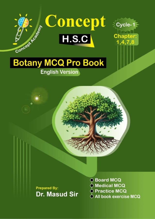 Botany MCQ Pro Book, Cycle-1 cover